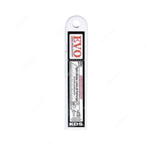 KDS LB-10 EVO 18mm Heavy-Duty Snap-Off Cutter Blades – High Carbon Steel, Pack of 10