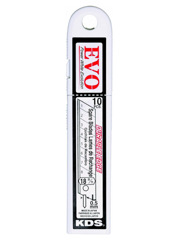 KDS LB-10 EVO 18mm Heavy-Duty Snap-Off Cutter Blades – High Carbon Steel, Pack of 10 - Image 3