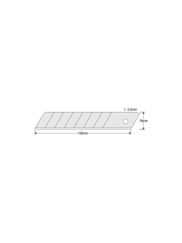 KDS LB-10 EVO 18mm Heavy-Duty Snap-Off Cutter Blades – High Carbon Steel, Pack of 10 - Image 4