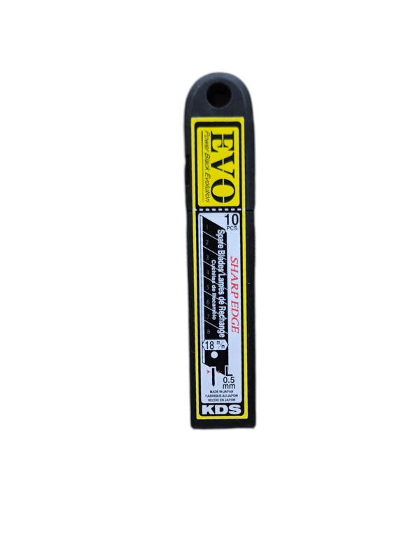 KDS Japan LB-10B EVO Power Black Snap-Off Blades 18mm – Pack of 10