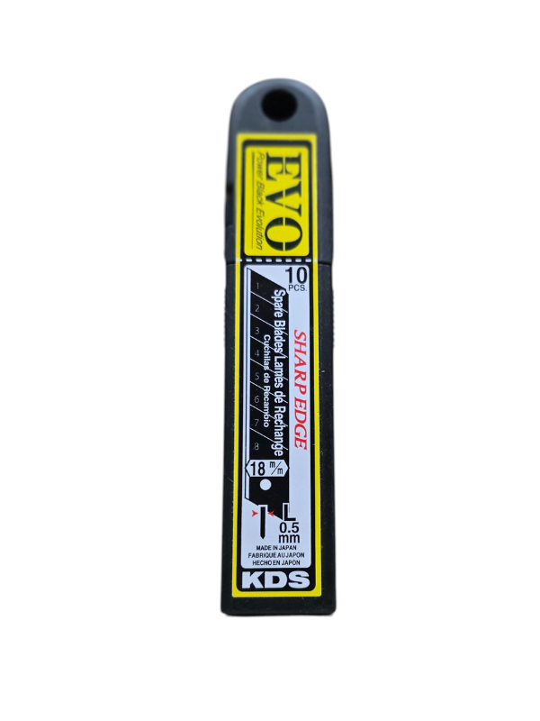 KDS Japan LB-10B EVO Power Black Snap-Off Blades 18mm – Pack of 10 - Image 7