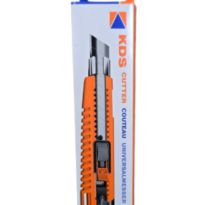KDS LC-405 18mm Utility Cutter Knife Pack of 2 – Safety Lock, Orange Handle, Made in Japan