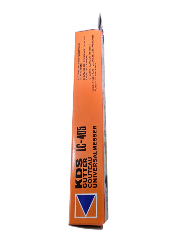KDS LC-405 18mm Utility Cutter Knife Pack of 2 – Safety Lock, Orange Handle, Made in Japan - Image 4
