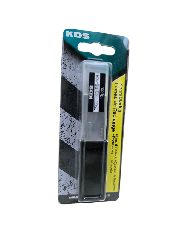 KDS Japan PB-10A 9mm Straight Replacement Blades for P-11/P-11YE Cutter – 10 Pieces - Image 2