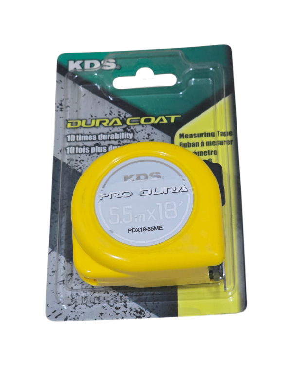 Muratec KDS Pro Dura Measuring Tape 5.5m with Stainless Steel Blade – PDX19-55ME