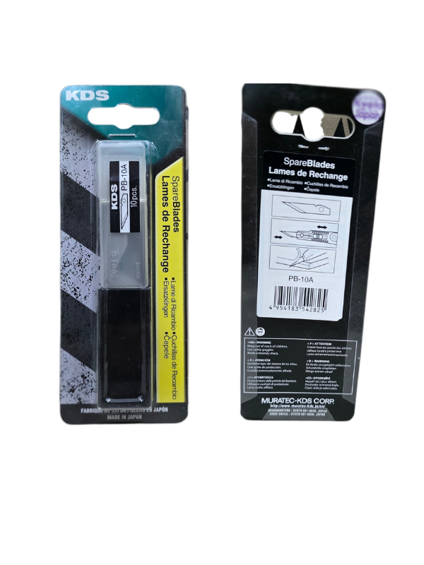 KDS Japan PB-10A 9mm Straight Replacement Blades for P-11/P-11YE Cutter – 10 Pieces - Image 3