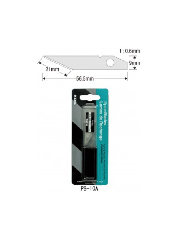 KDS Japan PB-10A 9mm Straight Replacement Blades for P-11/P-11YE Cutter – 10 Pieces - Image 7