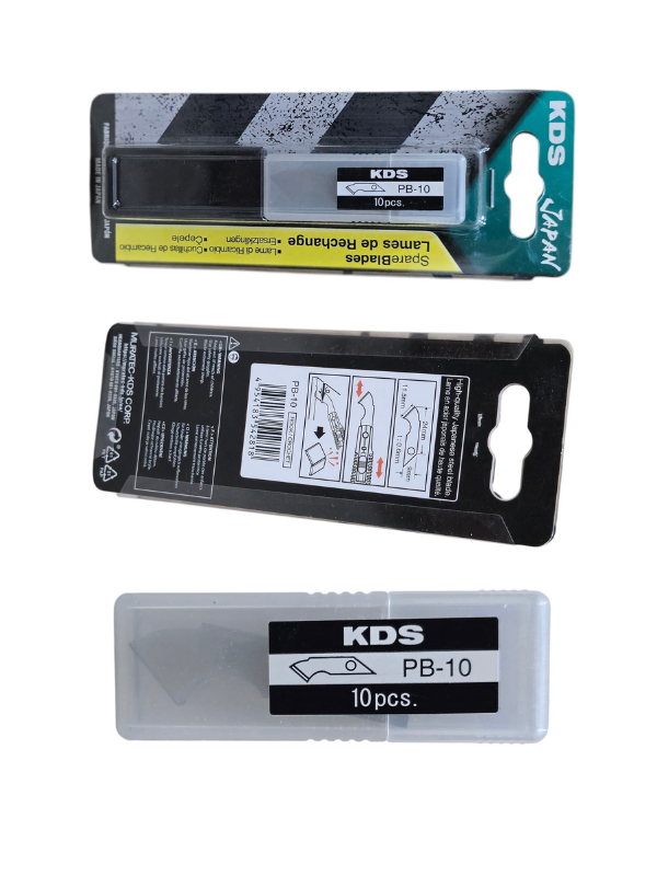 KDS Japan PB-10 9mm Hook Replacement Blades for P-11 Plastic Cutter – Pack of 10 - Image 3