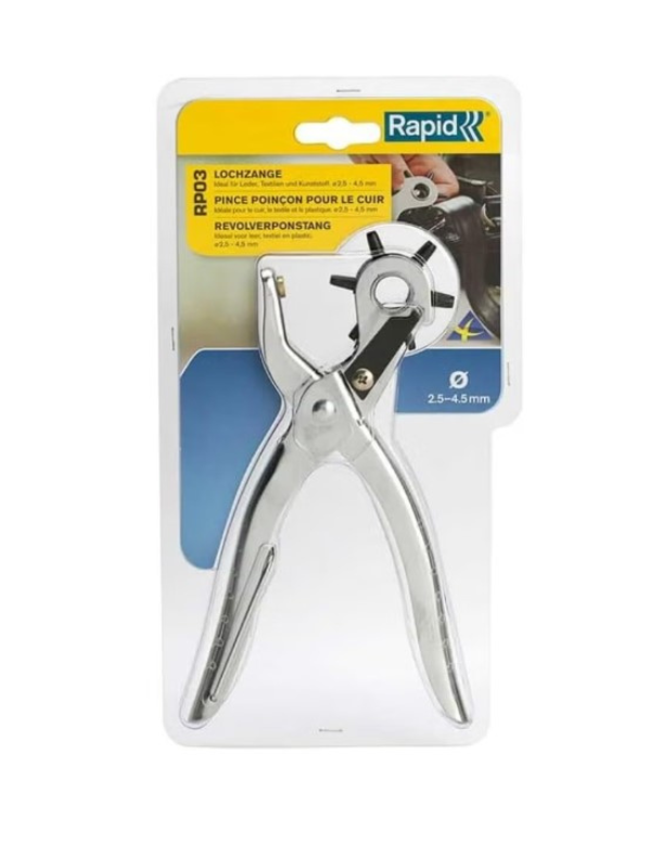 Rapid RP03 Adjustable Leather Hole Punch Plier 2.5–4.5 mm - Image 3