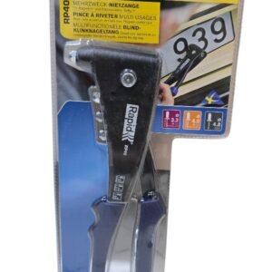 Rapid RP40 Hand Riveter 5000373 – Stainless Steel, Soft Grip, Black