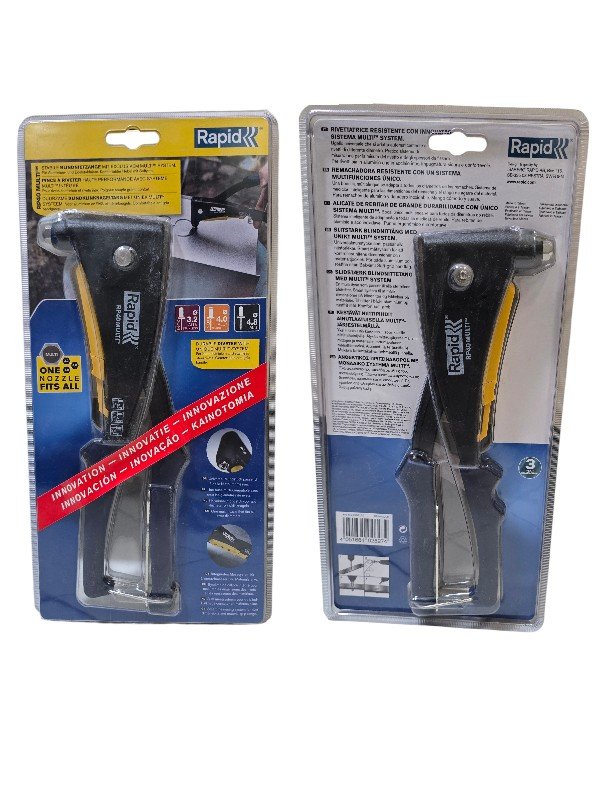 Rapid 5001125 RP40 MULTI Hand Riveter, Stainless Steel, Multi-Nozzle Design, Soft Grip Handle, Matte Black Finish - Image 12