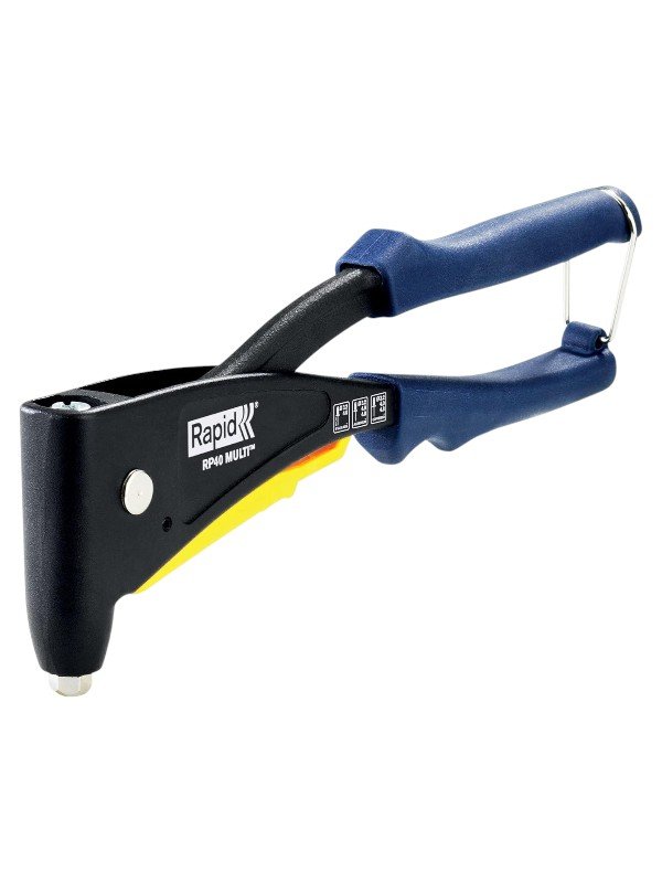 Rapid 5001125 RP40 MULTI Hand Riveter, Stainless Steel, Multi-Nozzle Design, Soft Grip Handle, Matte Black Finish - Image 9