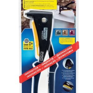 Rapid 5001125 RP40 MULTI Hand Riveter, Stainless Steel, Multi-Nozzle Design, Soft Grip Handle, Matte Black Finish