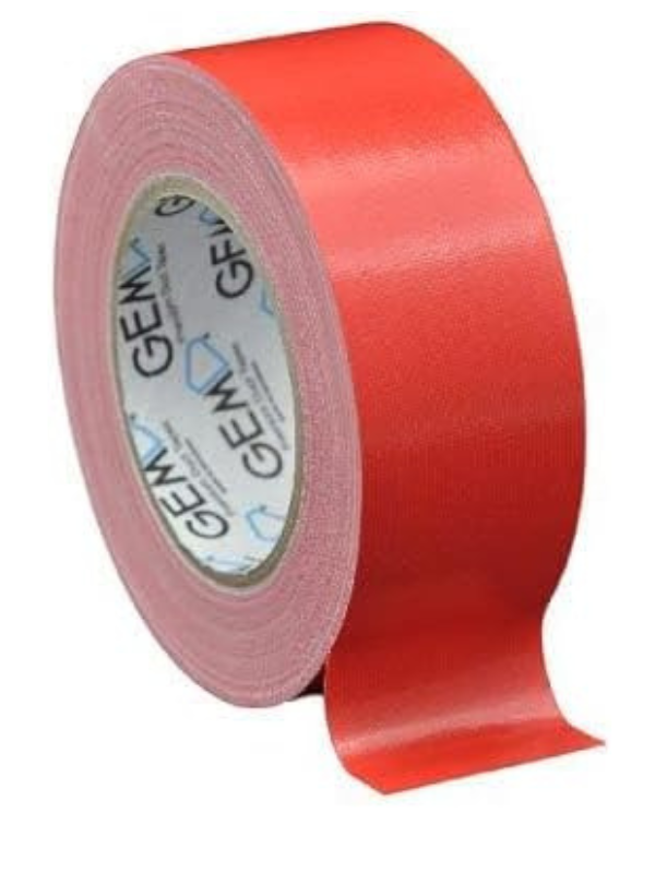 GEM Premium Cloth Duct Tape, Red (PRC), 50mm x 25m – Strong, Durable & Reinforced Adhesive Tape - Image 4