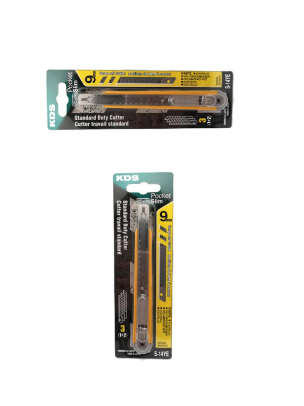 KDS S-14YE Pocket Slim 9mm Snap-Off Cutter – Yellow - Image 2