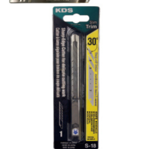 KDS S-18 Slim-Trim 9mm Snap-Off Cutter – 30° Sharp Blade, Stainless Steel Body