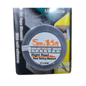 KDS ST13-05ME Stick-On Steel Measuring Tape – 5m / 16ft, 13mm Wide