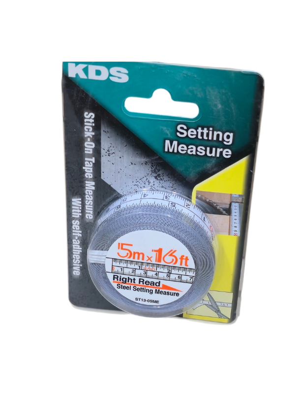 KDS ST13-05ME Stick-On Steel Measuring Tape – 5m / 16ft, 13mm Wide - Image 5