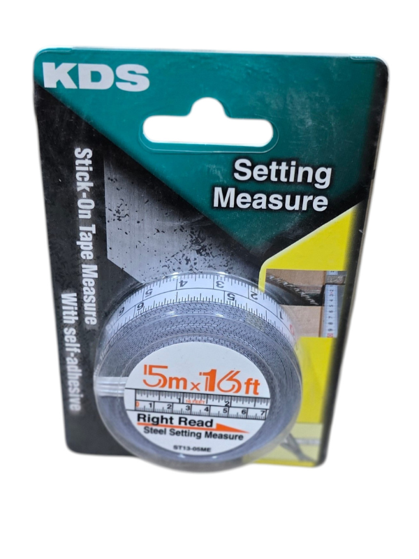 KDS ST13-05ME Stick-On Steel Measuring Tape – 5m / 16ft, 13mm Wide - Image 6