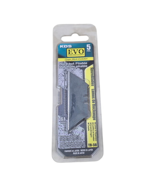 KDS TB-5B Power Black Trapezoidal Spare Blades – 5 Pcs