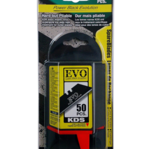 KDS TB-50B Black Trapezoidal Spare Blades with Dispenser – 50 Pcs