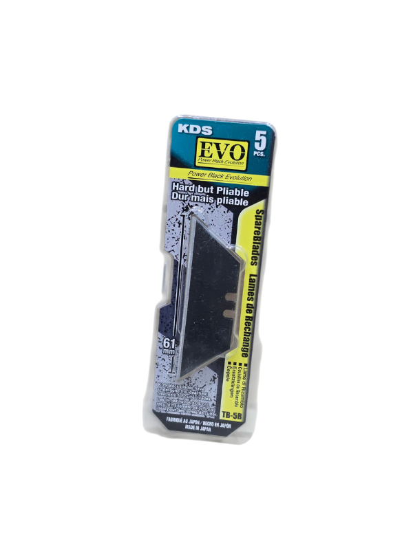 KDS TB-5B Power Black Trapezoidal Spare Blades – 5 Pcs - Image 4