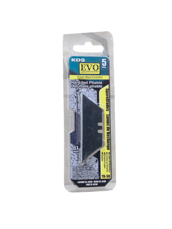 KDS TB-5B Power Black Trapezoidal Spare Blades – 5 Pcs - Image 5