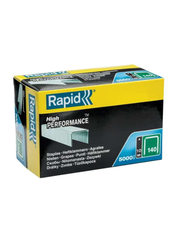 Rapid No.140 Flatwire Staples 10 mm, 5000 Pieces, Silver - Image 6