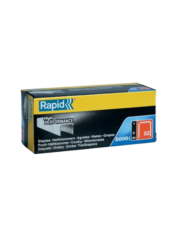 Rapid No.53 Staples 6 mm (53/6), 5000 Pieces