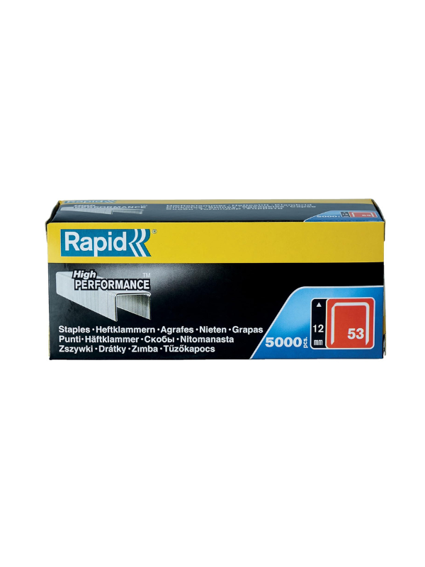 Rapid No.53 Staples 12 mm (53/12), Galvanised Steel, 5000 Pieces - Image 6