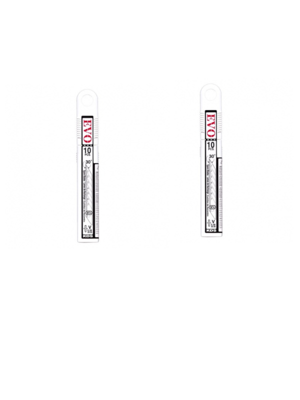 KDS VB-10 EVO 9mm Low-Angle Snap-Off Knife Blades – Pack of 2 (20 Blades Total), Made in Japan - Image 2