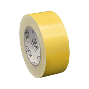 GEM Premium Cloth Duct Tape, Yellow, 50mm x 25m – Strong, Durable & Reinforced Adhesive Tape