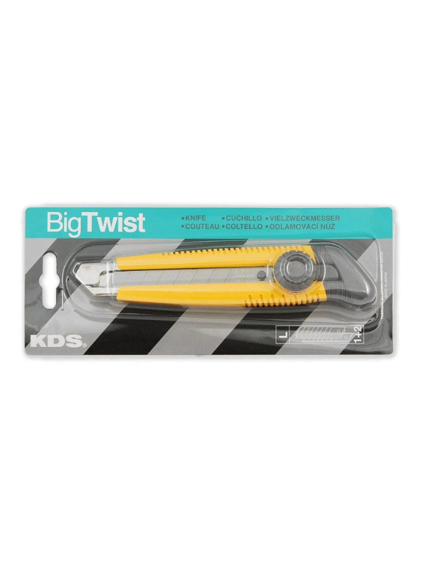 KDS L-15YE Screw Lock Cutter with 2 Spare Blades – Yellow Handle - Image 2